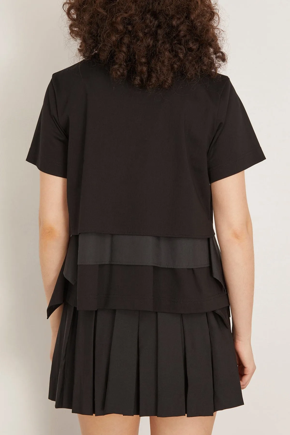 Poplin Cotton Jersey T-Shirt in Black sold by Hampden Clothing product image thumbnail 4