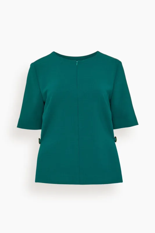 Nora Top in Forest sold by Hampden Clothing