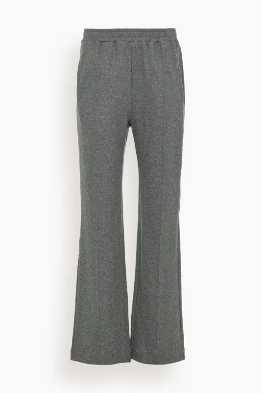 Wool Track Trouser in Grey Melange sold by Hampden Clothing
