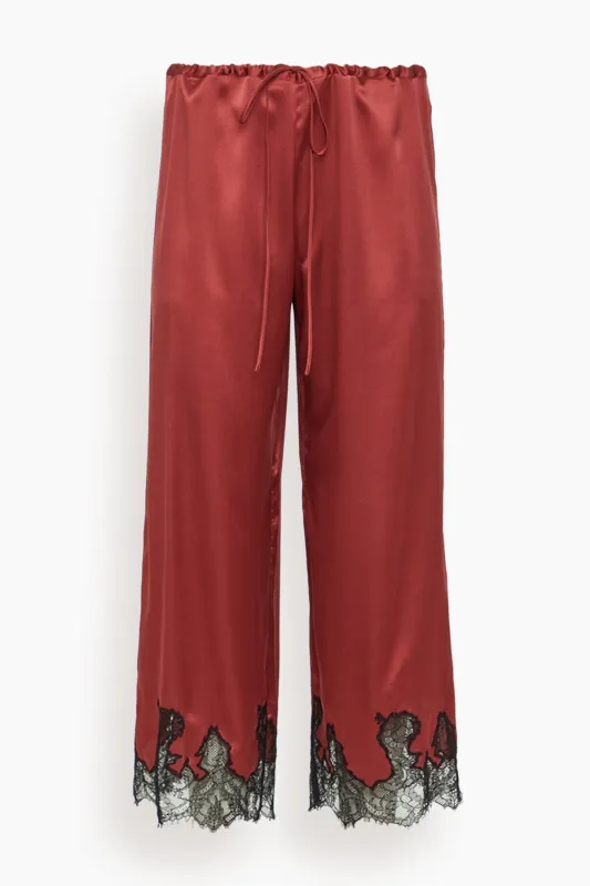 Giselle Pajama Pant in Brick Dust made by Kiki de Montparnasse