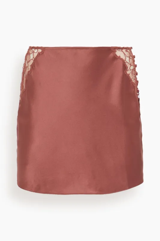 Amelie Skirt in Rose Fauvee sold by Hampden Clothing