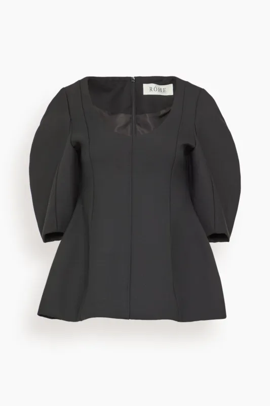 Sculptural Top in Black made by Rohe