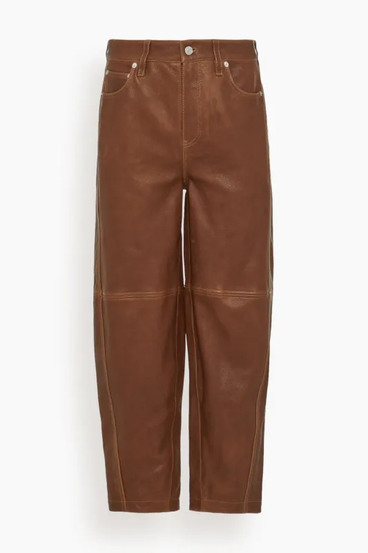 Waldon Curved Leg Pant in Cocoa sold by Hampden Clothing