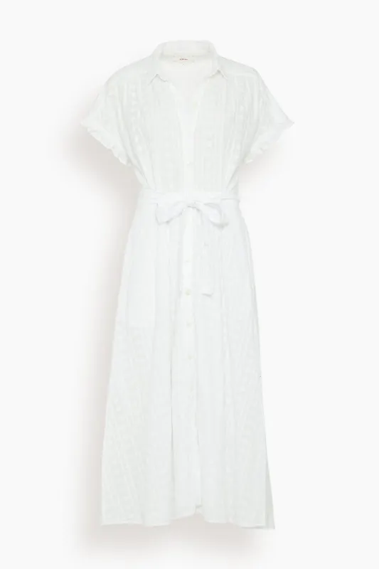 Naya Dress in White sold by Hampden Clothing