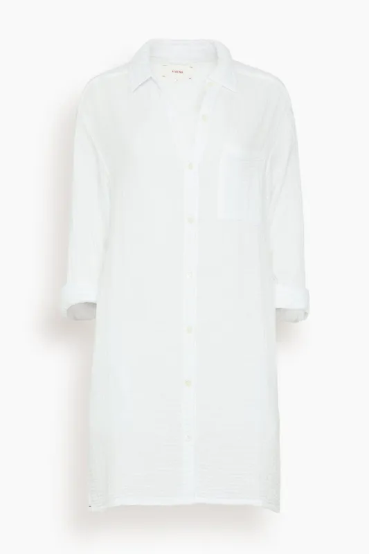 Tyson Dress in White sold by Hampden Clothing
