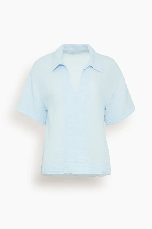 Reign Top in Blue Mist sold by Hampden Clothing