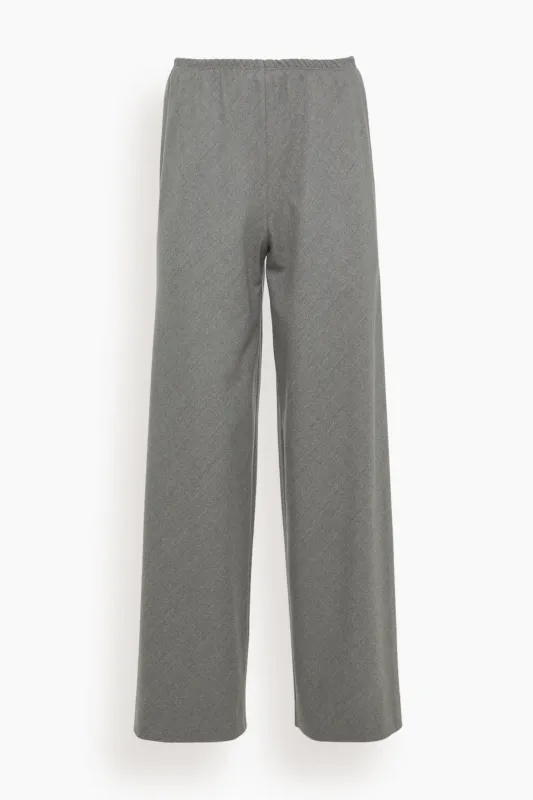 Bias Cut Trouser in Heather Grey sold by Hampden Clothing