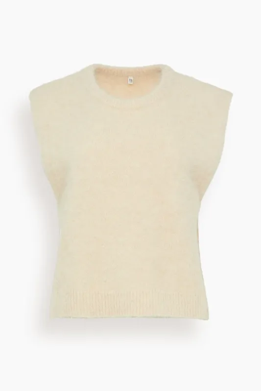 Deep Armhole Vest in Oatmeal made by R13