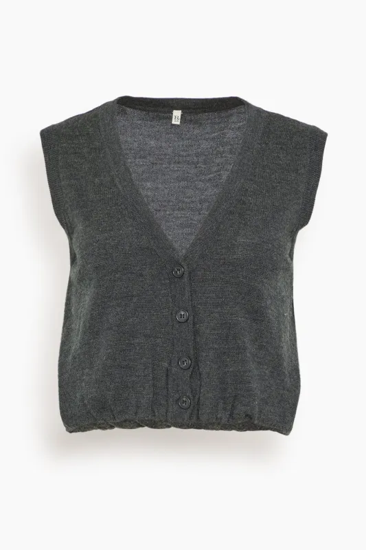 Balloon Vest in Charcoal sold by Hampden Clothing