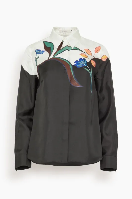 Seductive Bloom Blouse in Autumn Garden sold by Hampden Clothing