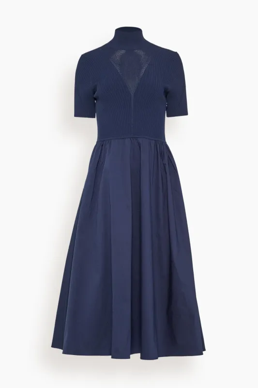 Teresa Knit Dress in Maritime Blue sold by Hampden Clothing