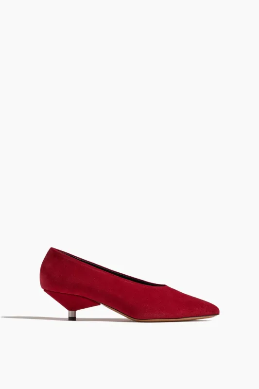 Ebisa Heels in Scarlet Red made by Isabel Marant