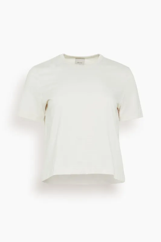 Willow Short Sleeve Tee in Chalk sold by Hampden Clothing