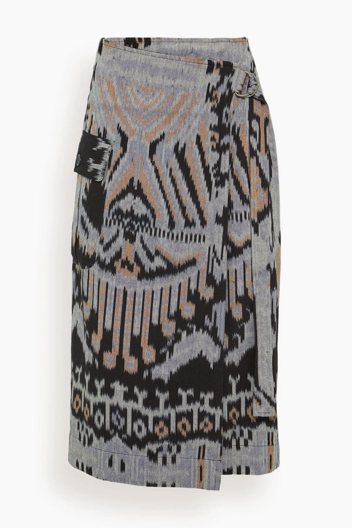 Mila Pencil Skirt in Tigereye sold by Hampden Clothing