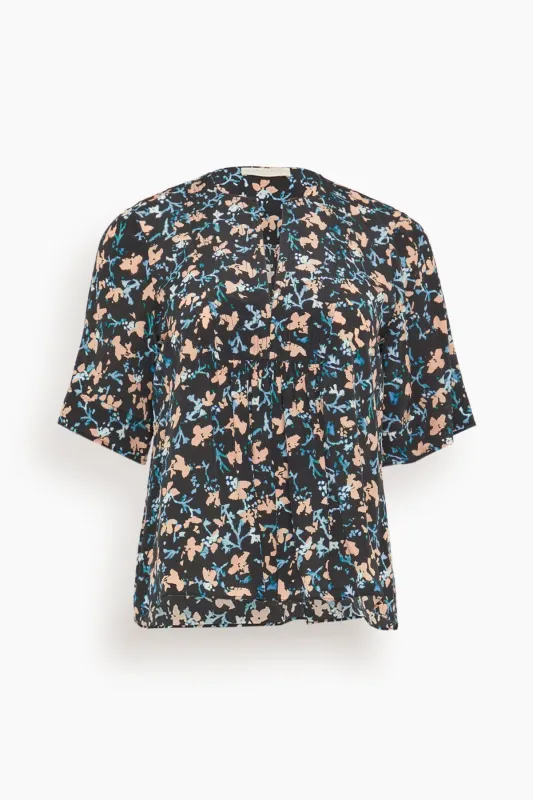 Calla Short Sleeve Top in Nocturne sold by Hampden Clothing