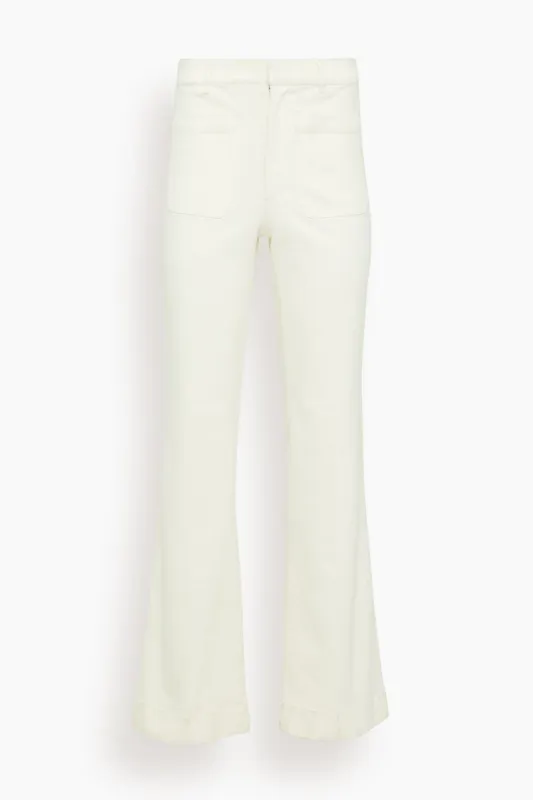 Nicole Pant in Chalk sold by Hampden Clothing