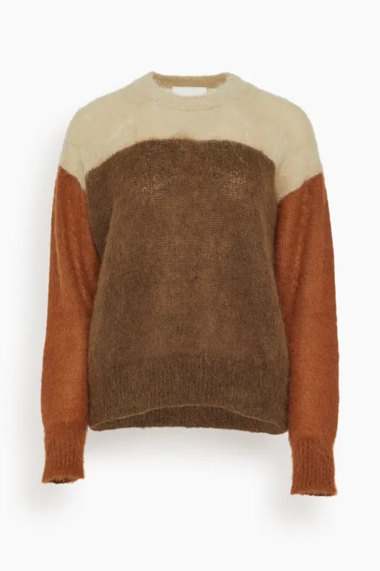 Madeline Sweater in Rust sold by Hampden Clothing