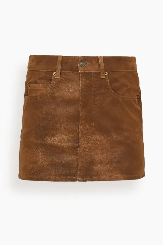 Kimmy Skirt in Tabacco sold by Hampden Clothing