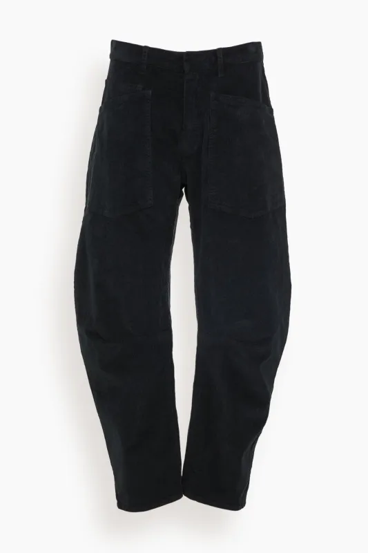 Shon Pant in Jet Black made by Nili Lotan