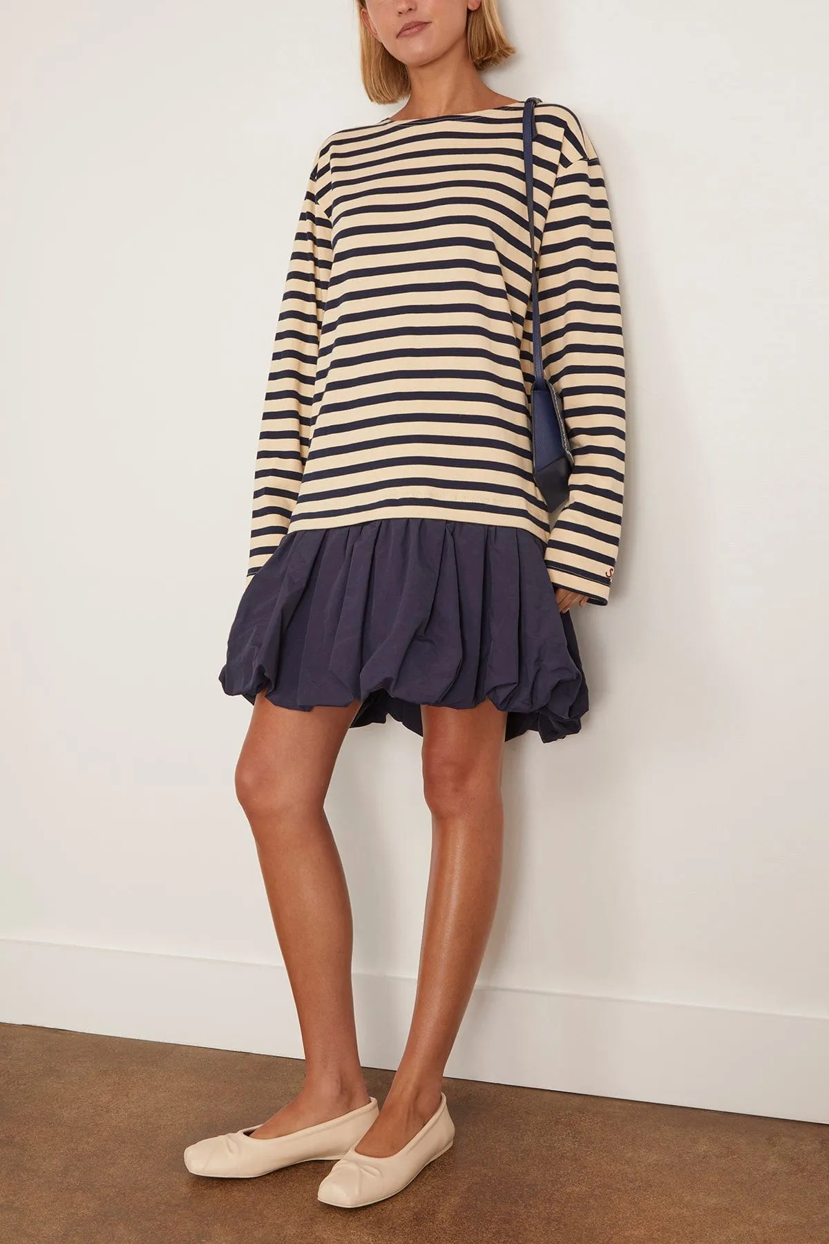 Athena Solid Combo T-Shirt Bubble Dress in Multi sold by Hampden Clothing product image thumbnail 2