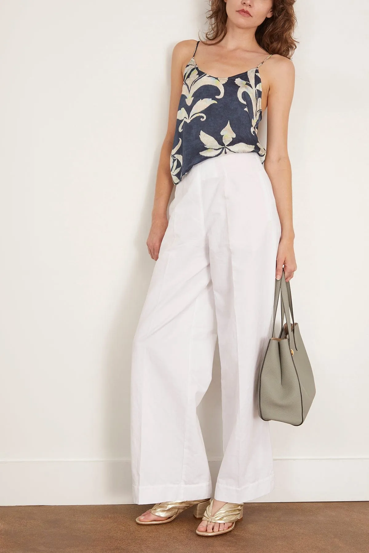 Chic Cotton Linen Wide Leg Pants in Giglio sold by Hampden Clothing product image thumbnail 2