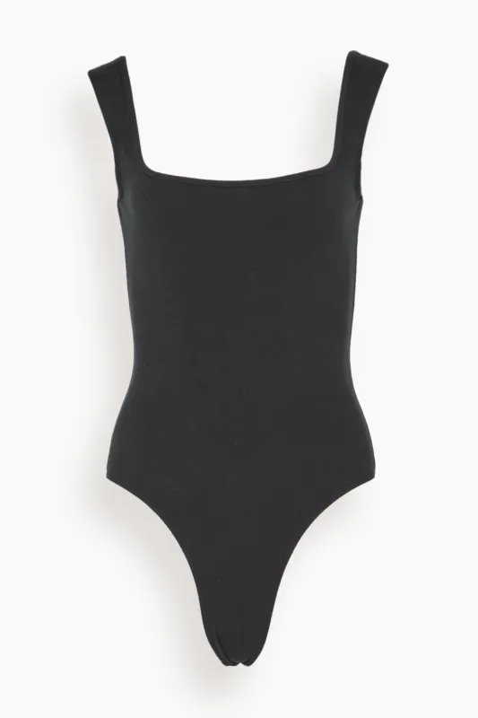Nur Bodysuit in Black sold by Hampden Clothing