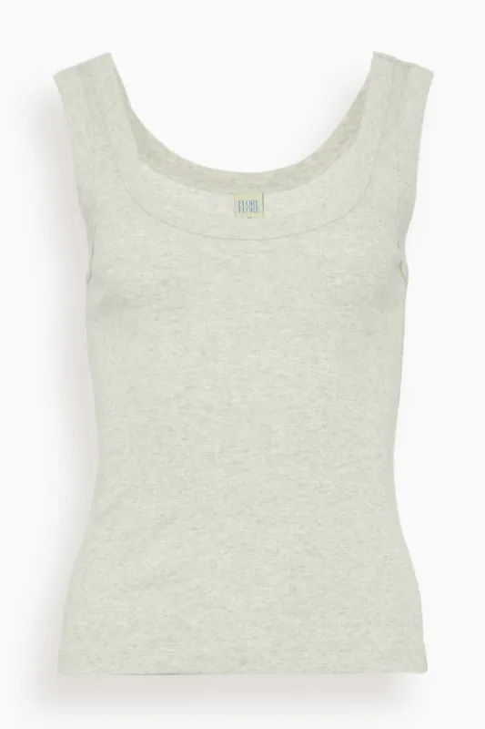 Hillie Tank in Heather Grey sold by Hampden Clothing