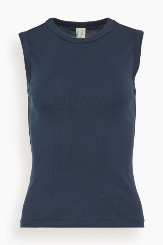 Esme Tank in Navy sold by Hampden Clothing