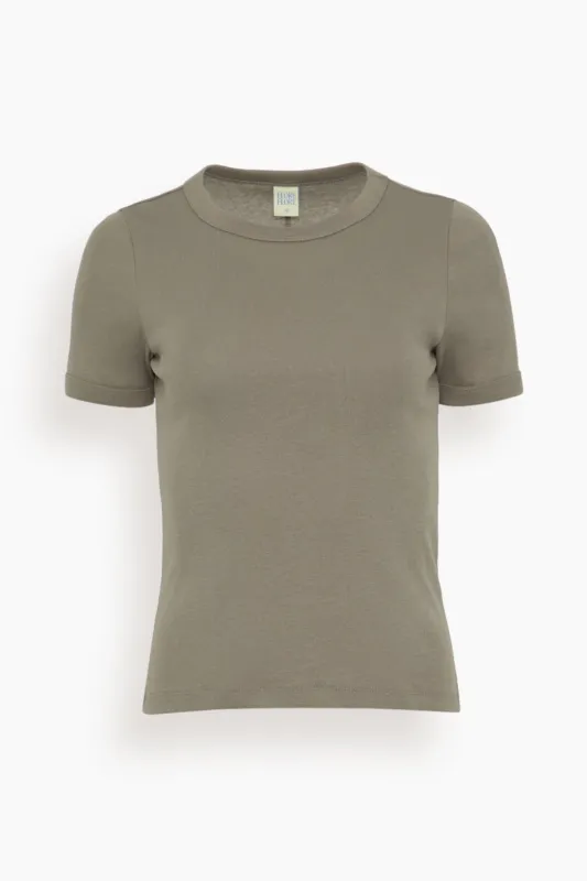 Car Tee in Mushroom sold by Hampden Clothing