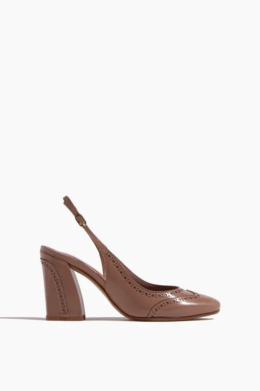 Slingback Brogue Pump 85 in Roma sold by Hampden Clothing