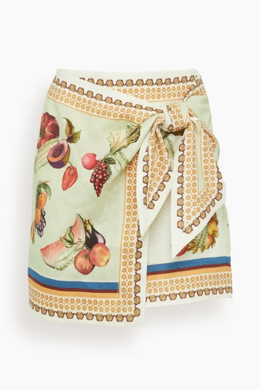 Mercado Skirt in Multi made by Alemais