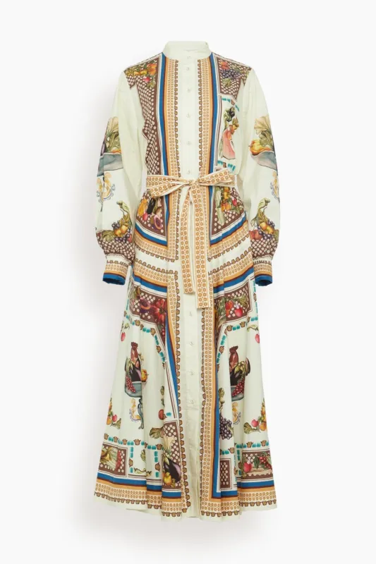Mercado Shirtdress in Multi sold by Hampden Clothing
