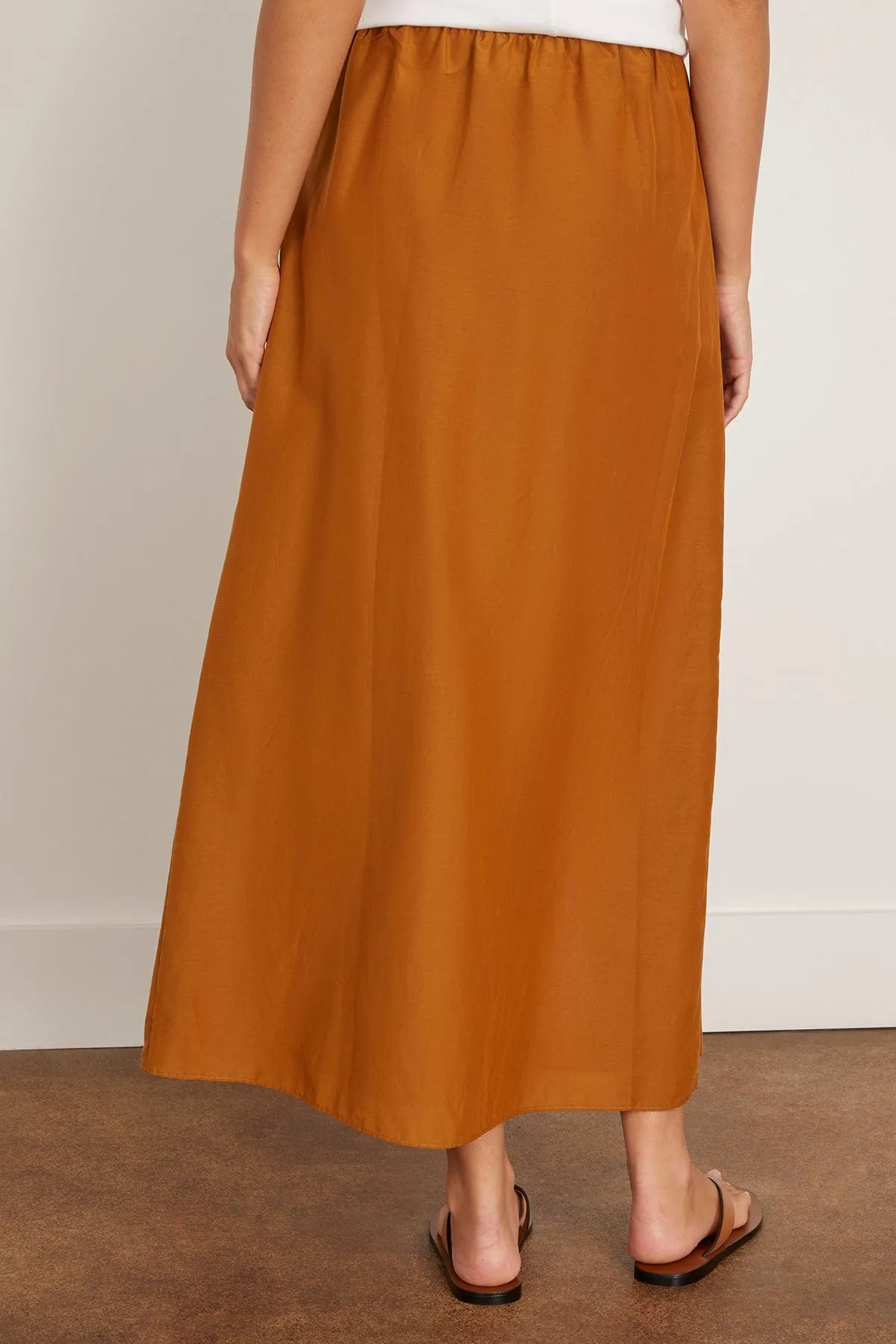 Carmen Long Gathered Skirt in Ocher sold by Hampden Clothing product image thumbnail 4