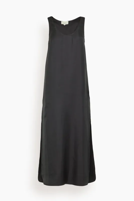 Nada Long Dress in Black sold by Hampden Clothing