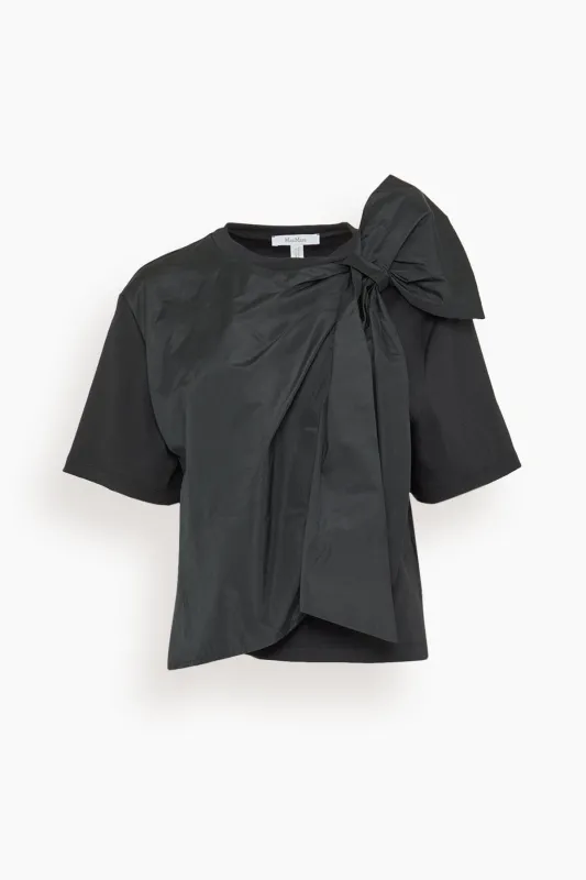 Colle Knitted Blouse in Black made by MaxMara