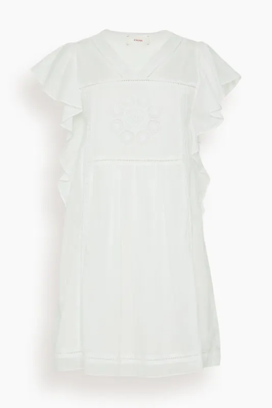 Marlena Dress in White sold by Hampden Clothing