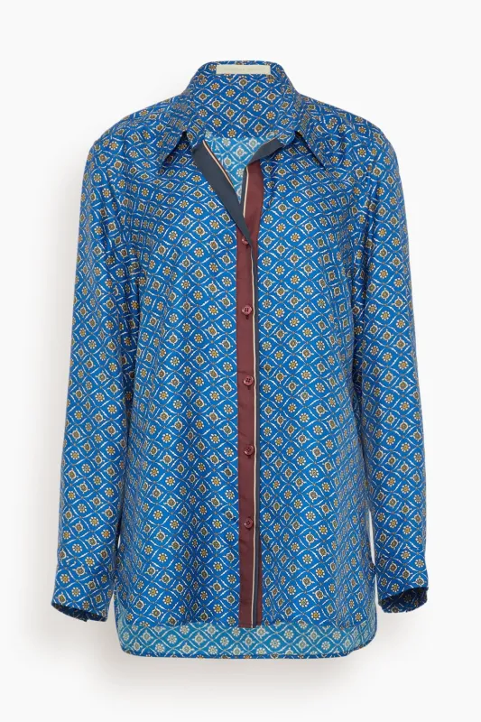 Dorothee Blouse in Marine sold by Hampden Clothing