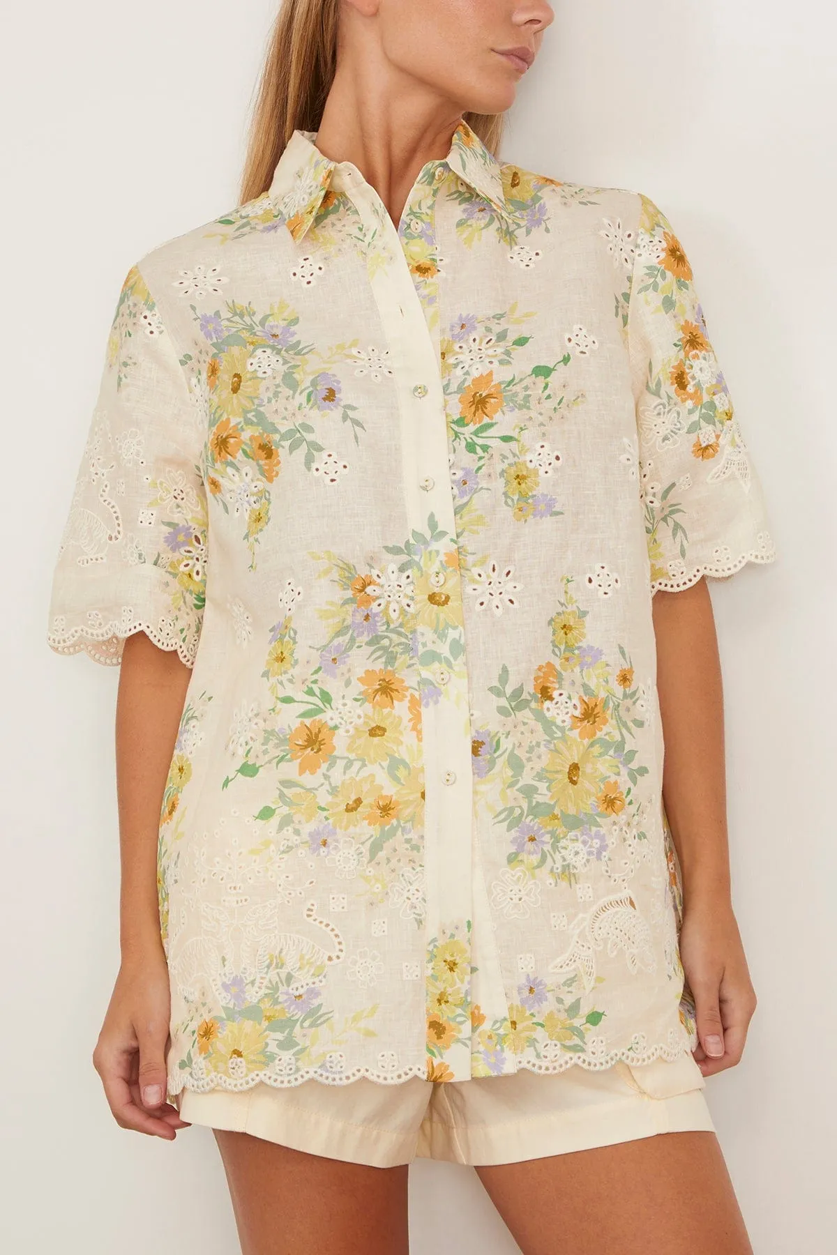 Juliette Shirt in Cream sold by Hampden Clothing product image thumbnail 3