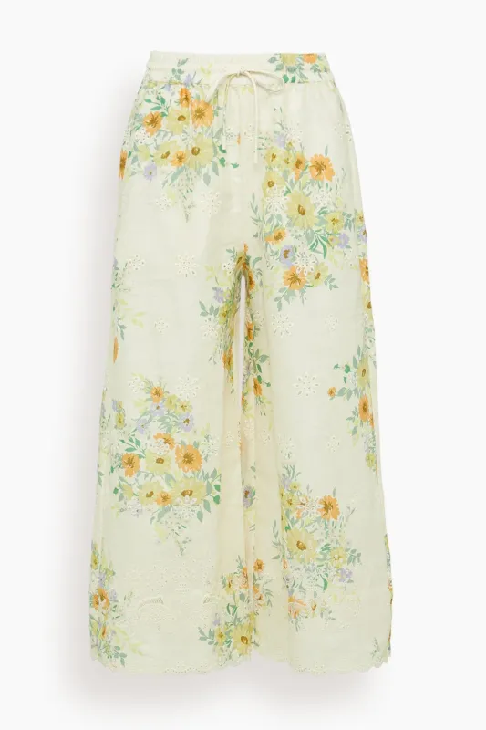 Juliette Pant in Cream sold by Hampden Clothing