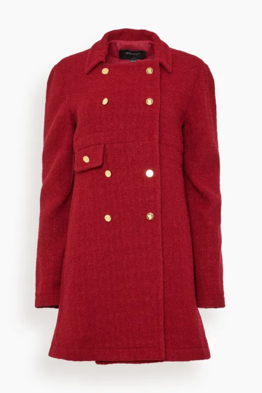 Coat in Titan Red sold by Hampden Clothing
