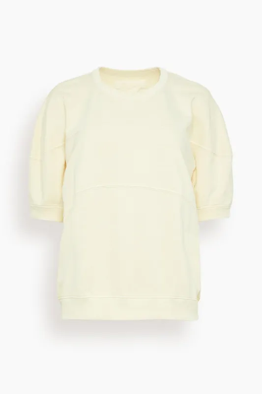 Football Sweatshirt in Meringue sold by Hampden Clothing