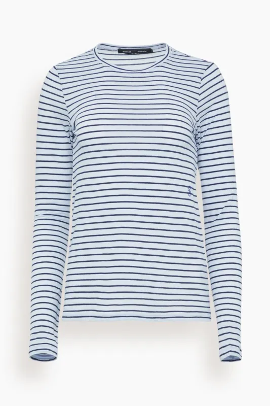 Mia T-Shirt in Chambray Multi made by Proenza Schouler