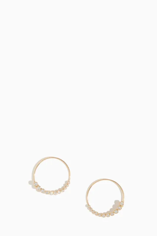 Magic Power Threader Hoop Earrings in 14k Yellow Gold sold by Hampden Clothing