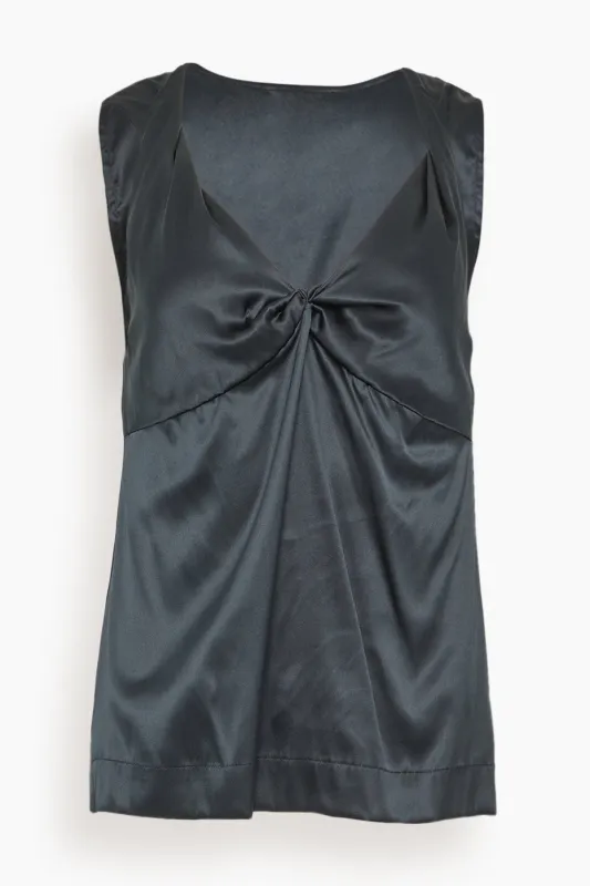 Cela Top in Black made by Dries Van Noten