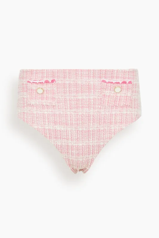 Diana High Waisted Bikini Bottom in Berry Multi sold by Hampden Clothing