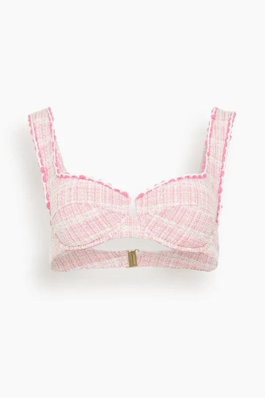 Klara Balconette Bikini Top in Berry Multi sold by Hampden Clothing