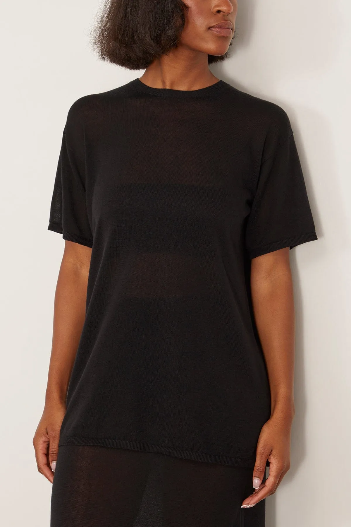 Tee Knit in Black sold by Hampden Clothing product image thumbnail 4