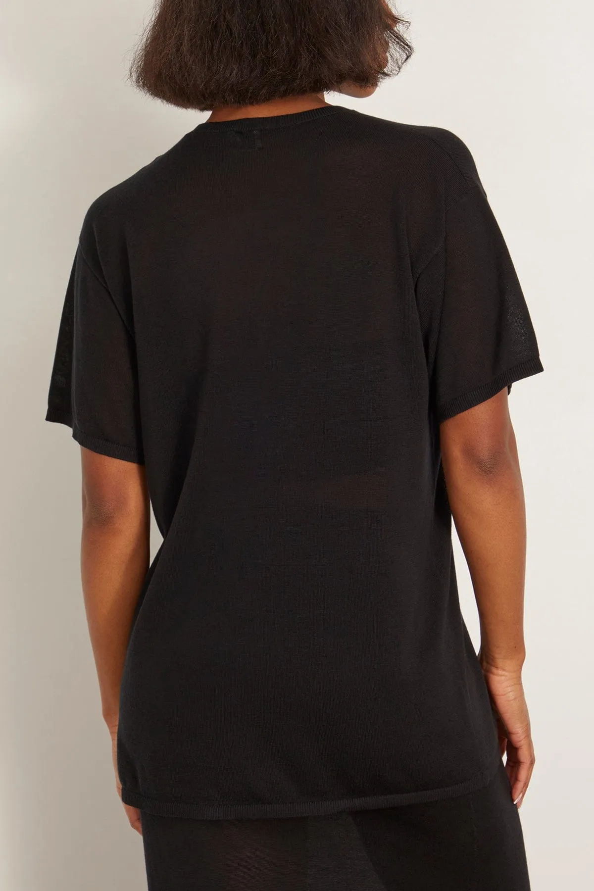 Tee Knit in Black sold by Hampden Clothing product image thumbnail 5