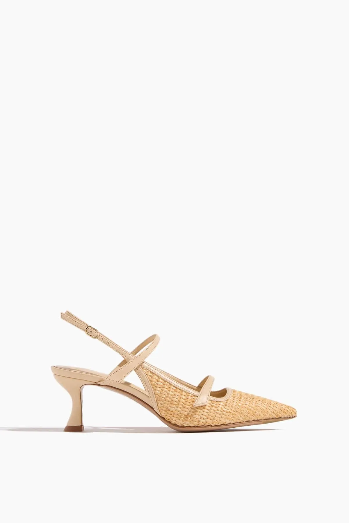 Tita Raffia 60 Heel in Creamy sold by Hampden Clothing