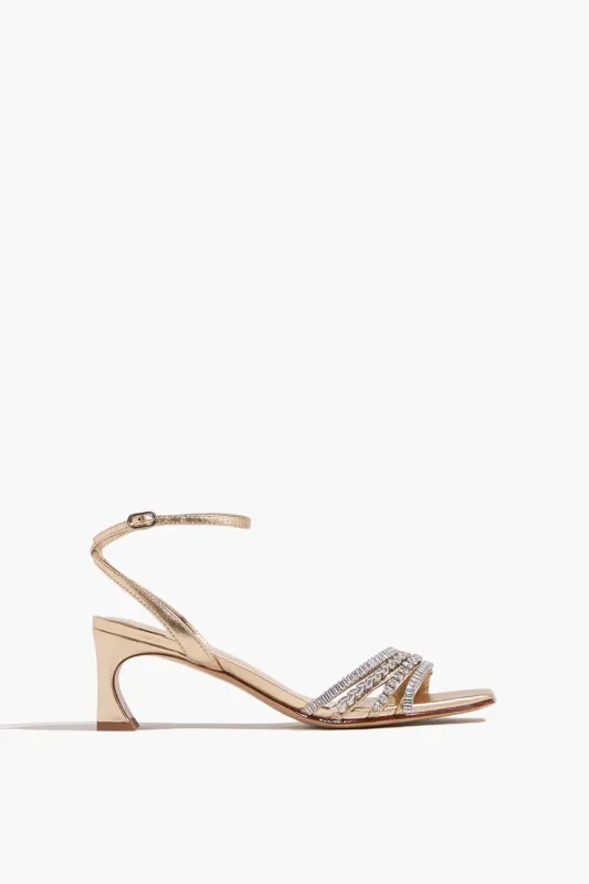 Stacy Zircone 50 Sandal in Golden sold by Hampden Clothing